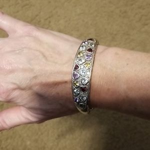 Silver bangle bracelet